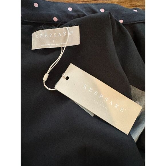 NWT Keepsake The Label Women's Hold Back Mock Neck Long Sleeve Mini Dress w/Sash - Picture 9 of 11